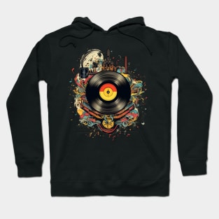 Vinyl  Music Vinyl Record Lovers Collectors Hoodie